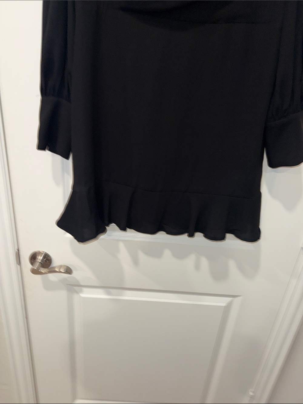 Express Black Ruffle-Hem Dress Size XL EUC